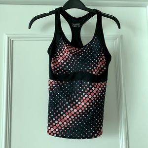 Yoga/workout top with built in bra for support